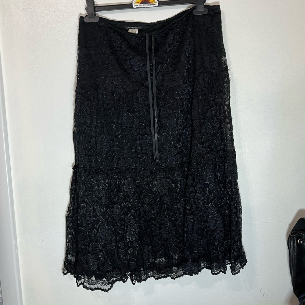 Vintage Temper Black Gothic Skirt